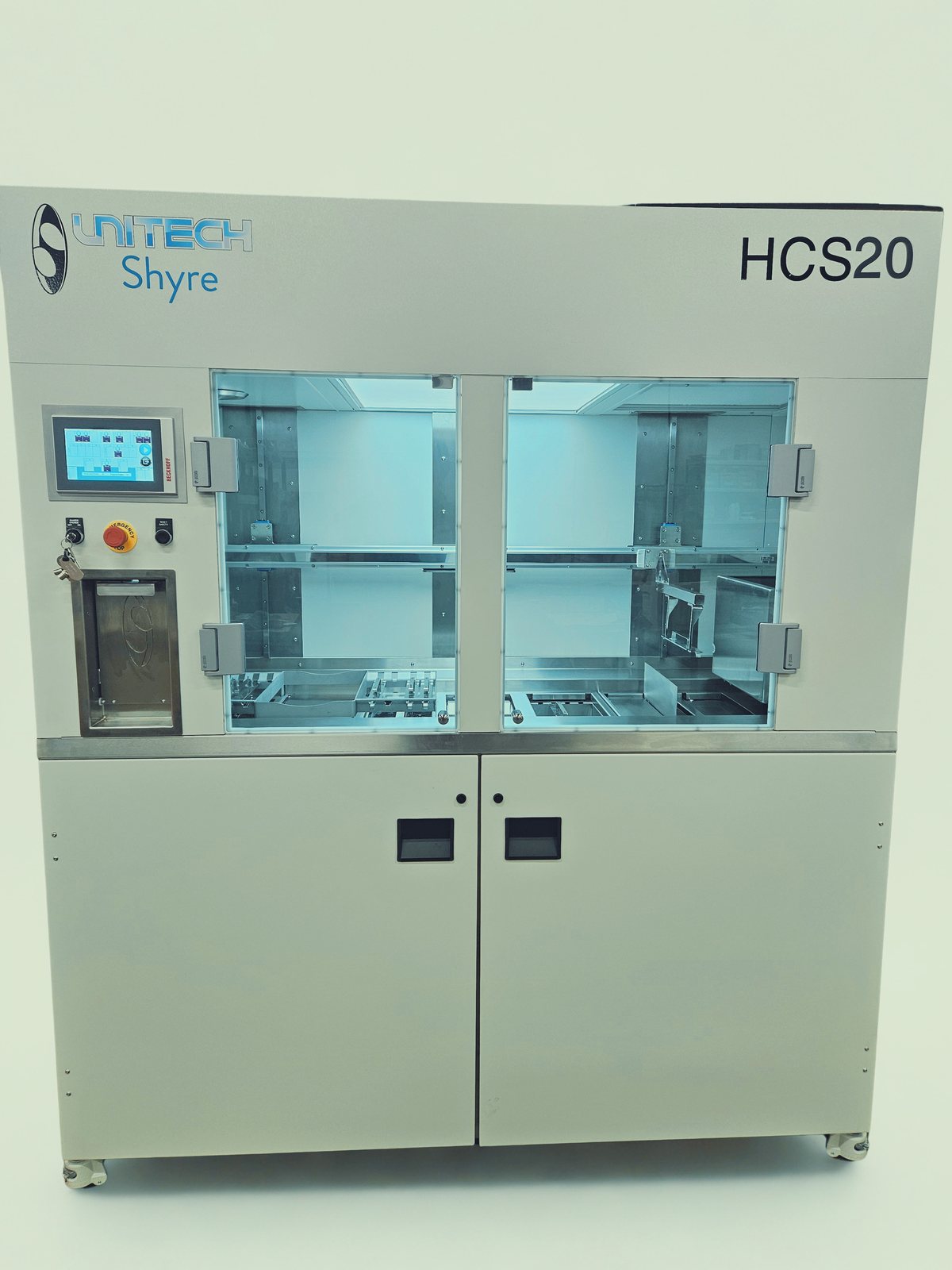 Unitech Shyre HC20 compact automatic dip hardcoating system, front view