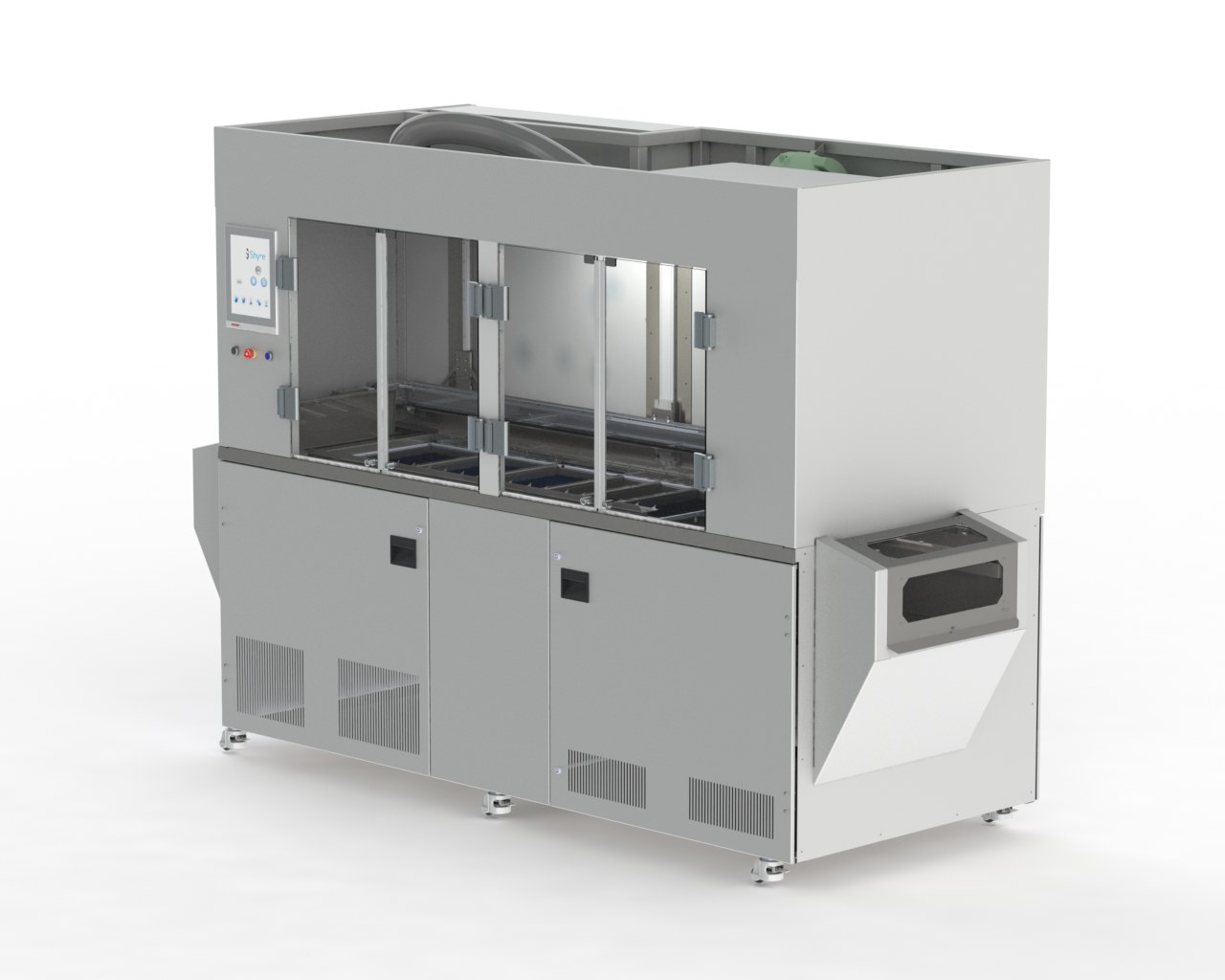 Unitech Shyre PC200 precision cleaning system, general arrangement CAD render