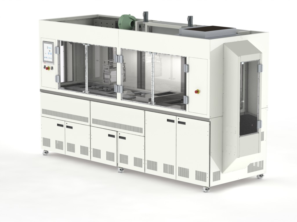 Unitech Shyre W200 wet bench, general arrangement CAD render